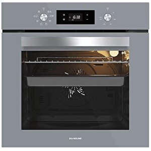 Silverline Gri Cam Ankastre Set 3420 Classy Davlumbaz - Cs5343s01 Ocak - Bo65e4s01 Fırın