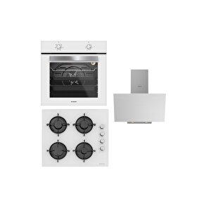 Ankastre Set (bo6501w01-cs5349w01-3481 Beyaz)