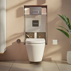 Vitra Integra Kanallı Klozet Beyaz Gizli Montaj Asma Klozet 7060l003-0090, Vitra Yavaş Kapak 121-003-909