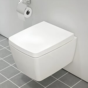 Vitra Metropole Rim-ex Beyaz Asma Klozet 7672b003-0559, Vitra Yavaş Kapak 90-003-009