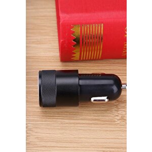 Torima C3 Siyah Tüm Araçlara Uyumlu Araba Çakmaklık Çift Usb Girişli Oto Şarj Aleti Soketi