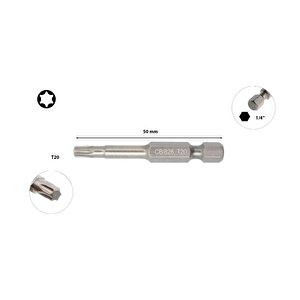 T20 X 50 Mm Torx Bits Uç Cb/826
