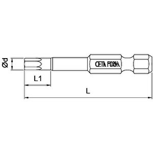 Ceta Form 2 X 50 Mm Bits Allen Uç Cb/1920