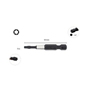 T10 50mm Darbeli Torx Bits Uç Cb/824tm