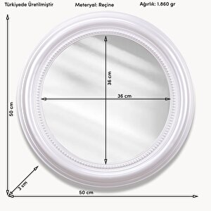 Round Yuvarlak Ayna İnci