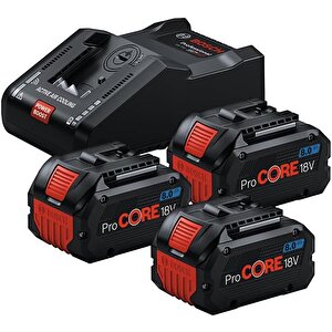 Akü Başlangıç Seti 3 X 8.0ah Procore Akü + Gal 18v-160 Şarj Aleti - 0615a5004y