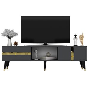 Vania Tv Sehpası Antrasit-altın Antrasit Gold