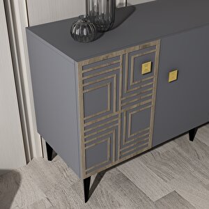 Osso Konsol Antrasit (cevi̇z Desen) Antrasit