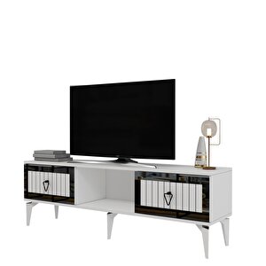 Li̇nda Tv Sehpasi (alt Modül) Beyaz-gümüş
