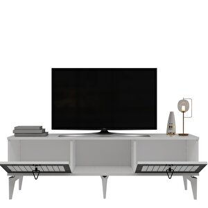 Li̇nda Tv Sehpasi (alt Modül) Beyaz-gümüş