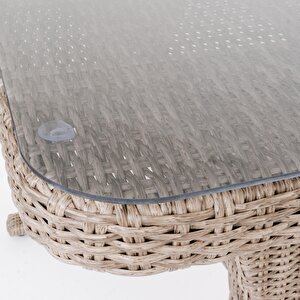 Peter 70x120 Rattan Bahçe Masa Takımı | Rehome