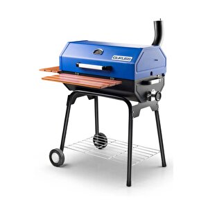 Rehome Guruss Cg-075 Barbekü Mangal | Kömürlü | 75 Cm | Gece Mavisi | Tam Set