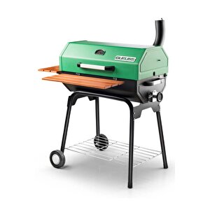 Cg-075 Barbekü Mangal | Kömürlü | 75 Cm | Yeşil | Tam Set