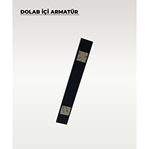 Siyah Sensörlü, Mıknatıslı 3 Işık Renkli Usb Şarjlı Armatür