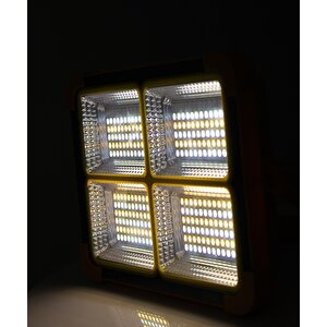 200W Solar Ve Usb Şarjlı Projektör 3 Renk Işık Şarj Göstergeli 5 Kademeli