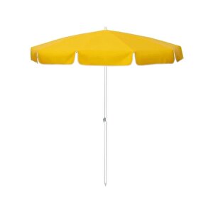 Esk Plaj Bahçe Şemsiyesi 200 Cm Çap, Kalın Kumaş, 10 Telli Sarı