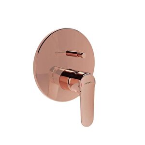 Root Round Ankastre Banyo Bat.(sıva Üstü) S.bakır A4272729 Banyo Bataryası Soft Bakır