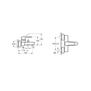 Root Round Banyo Bataryası Soft Altın A4272574