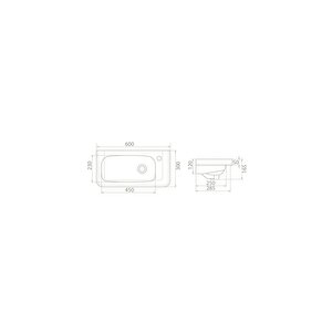 Cerastyle Noura 60 Cm Etajerli Lavabo