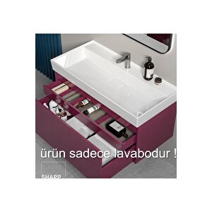 Cerastyle Dolap Uyumlu & Tezgah Üstü Sharp Etajerli Lavabo 80 Cm 037300u