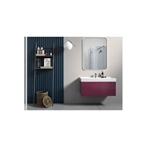 Turkuaz Cerastyle Dolap Uyumlu & Tezgah Üstü Sharp Etajerli Lavabo 80 Cm 037300u