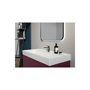 Turkuaz Cerastyle Dolap Uyumlu & Tezgah Üstü Sharp Etajerli Lavabo 80 Cm 037300u