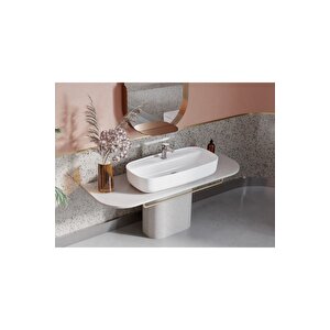 Turkuaz Cerastyle Aqua Tezgah Üstü Çanak Lavabo 80x40
