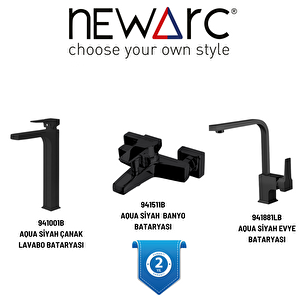 Aqua Siyah Batarya Set 941001b,941521b,941881lb