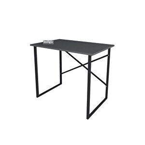 Bofigo 60x90 Cm Çalışma Masası Bilgisayar Masası Ofis Ders Yemek Masası Antrasit