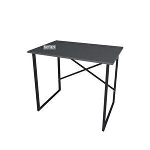 Bofigo 60x90 Cm Çalışma Masası Bilgisayar Masası Ofis Ders Yemek Masası Antrasit