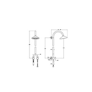 Liquid Termostatik Duş Sistemi Parlak Siyah A4721939