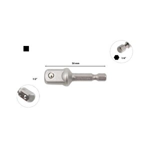 Ceta Lokma Adaptörü 1/2" - 1/4" X 50mm Bt/7030