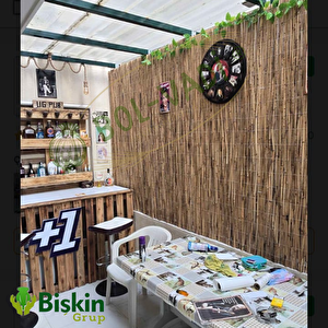 300cm Yükseklik X 500cm Genişlik Doğal Bambu Kamış Hasır Çit Dekoratif Bahçe Balkon Duvar Ve Tavan Çiti Reed Fence