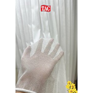 Frahm Tül Perde 1x3 Sık Pile Extra Dökümlü Ağır Kumaş - Kırışmaz Ütü Gerektirmez 360x230 cm