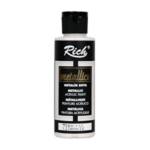 Metalik Akrilik Boya Beyaz 120ml