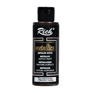 Metalik Akrilik Boya Kahverengi 120ml