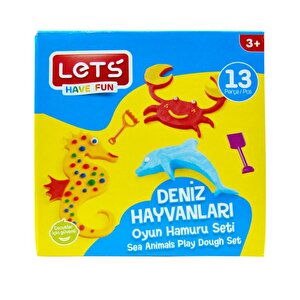 Lets 13 Parça Deniz Hayvanları Oyun Hamuru Seti