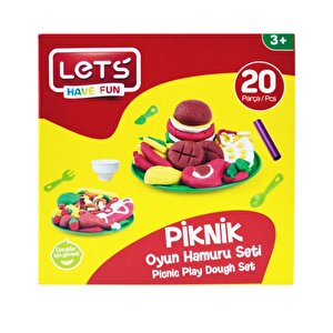 Lets 20 Parça Piknik Oyun Hamuru Seti