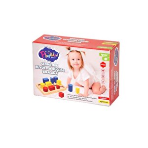 Ahşap Geometrik Büyükten Küçüğe Sıralama Ony314 Playwood