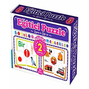 Eğitici Çark Puzzle Sayılar Ve Meslekler Diytoy