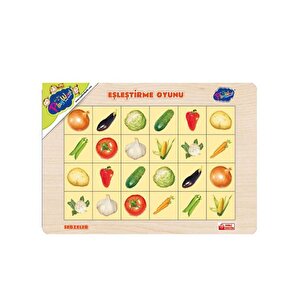 Ahşap Eğitici Eşleştirme Sebzeler Ony276 Playwood