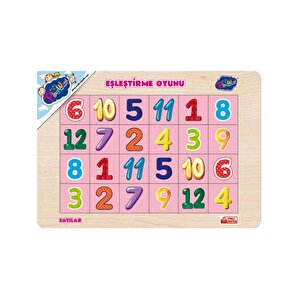 Ahşap Eğitici Eşleştirme Sayılar Ony265 Playwood