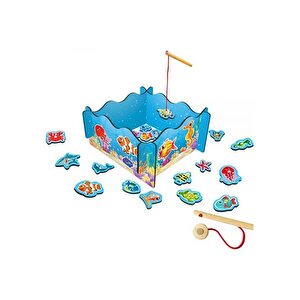 Ahşap Manyetik Tutmalı Balık Oyunu Ony381 Playwood
