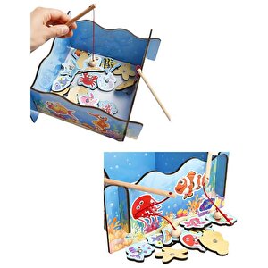 Ahşap Manyetik Tutmalı Balık Oyunu Ony381 Playwood