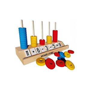 6 Yaş İşlem Abaküs Ve İşlem Seti Matematik Oyunu (redka)