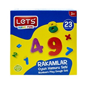Lets 23 Parça Rakamlar Oyun Hamuru Seti