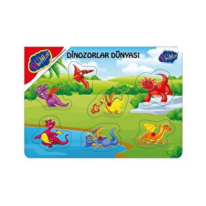 Ahşap Tutmalı Puzzle Dinozorlar Dünyası Ony279 Playwood