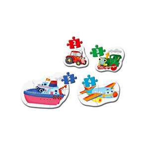 Clementoni My First Puzzles Ulaşım Araçları 4lü Puzzle 20811
