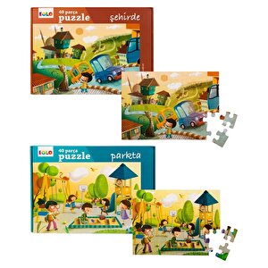 Eolo Şehirde Ve Parkta 2li Puzzle Set