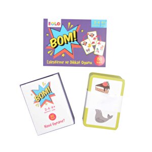 Bom! Eşleştirme Ve Dikkat Oyunu 80 Kart